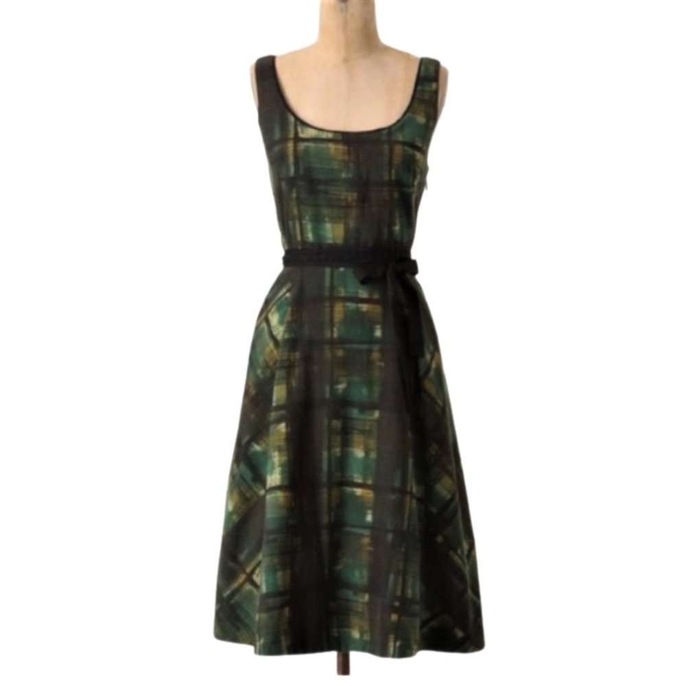 MAEVE - PAINTED PLAID DRESS